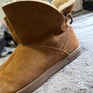 Koolaburra Chestnut Suede Ankle Boots